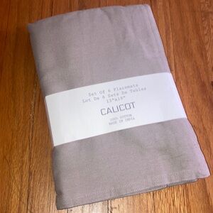 Calicot Atmosphere Set of 6 Placemats 13” x 19” New